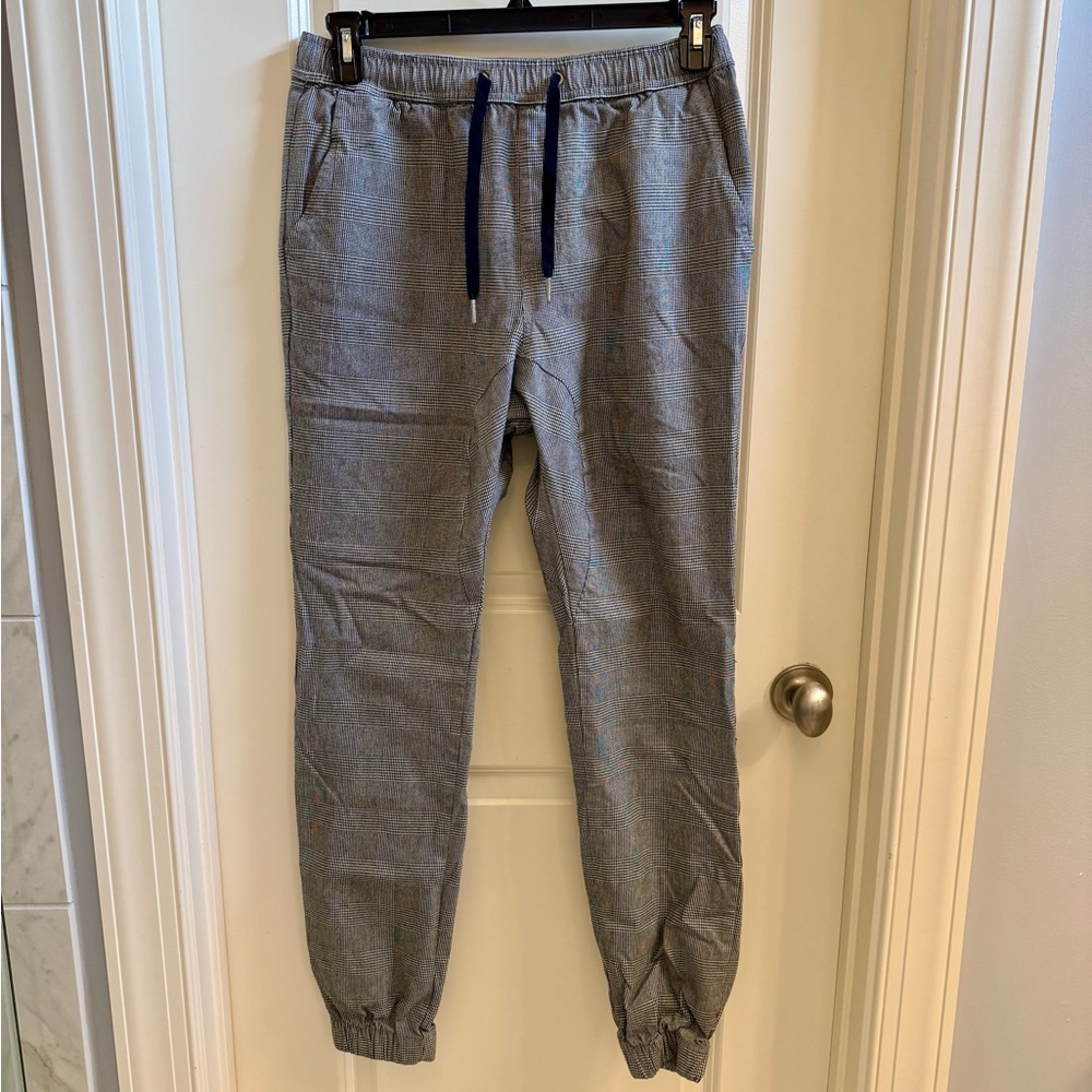 Zanerobe Black and White Houndstooth Joggers - 34